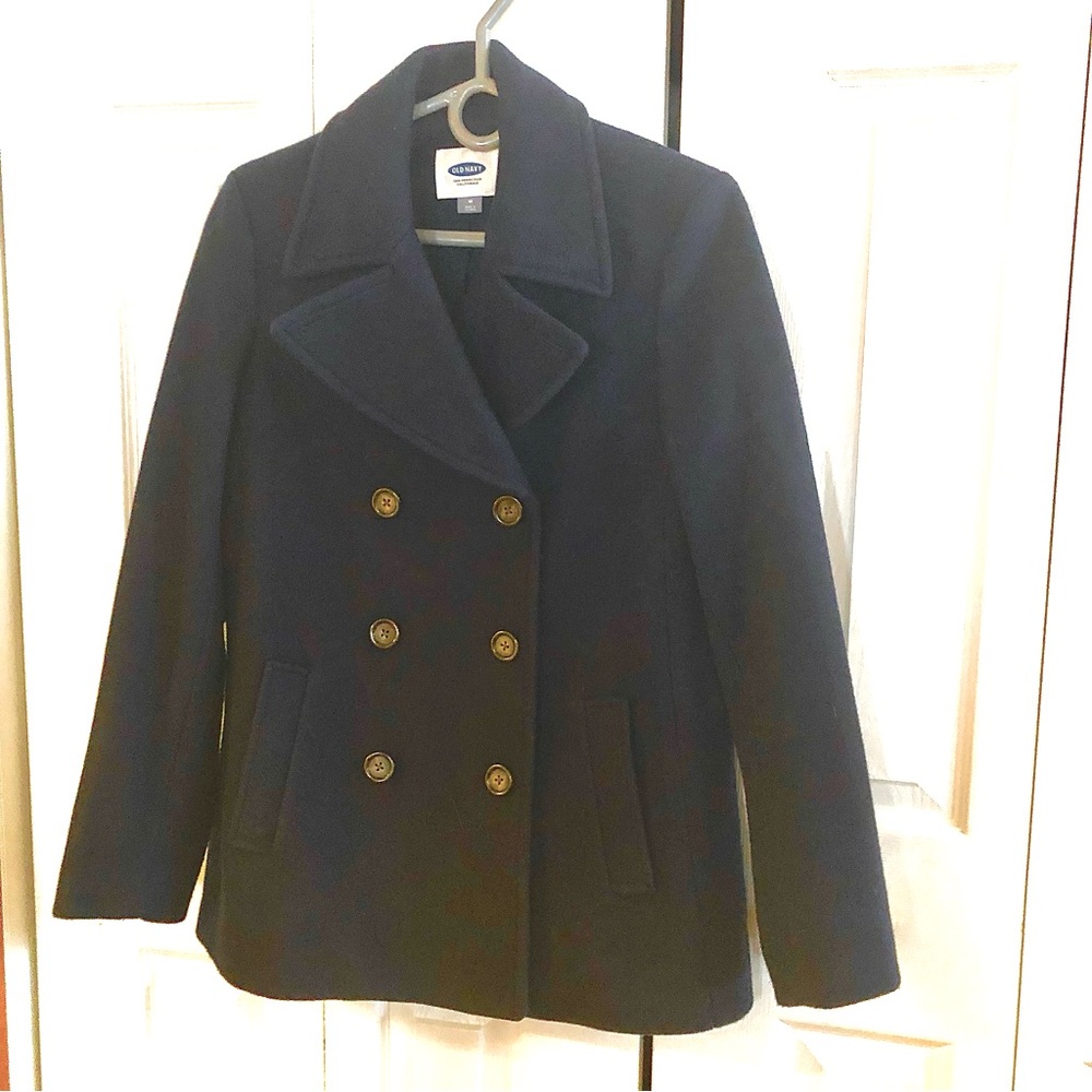 Old Navy Pea coat in Navy Blue Size Medium